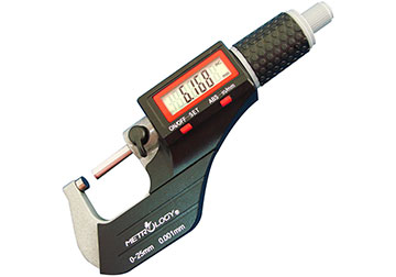 0-25mm Panme điện tử đo ngoài Metrology EM-9001