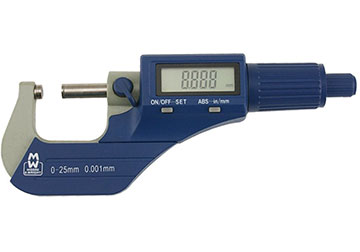 0-25mm Panme đo ngoài điện tử Moore and Wright MW200-01DBL