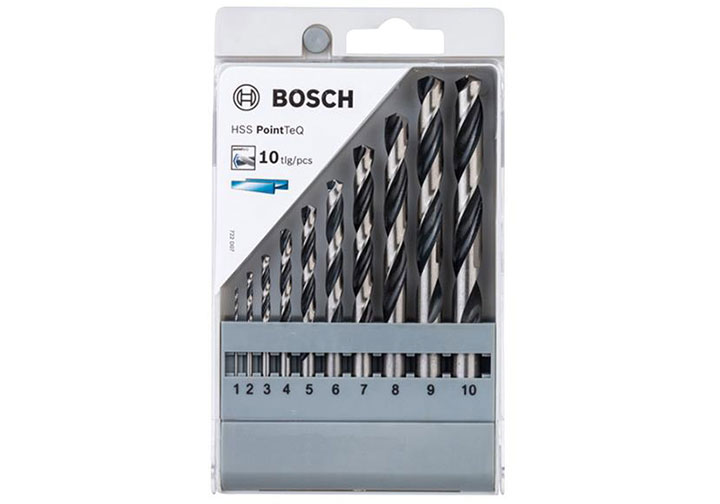 1-10mm Bộ mũi khoan sắt đa năng 10 chi tiết Bosch 2608577348