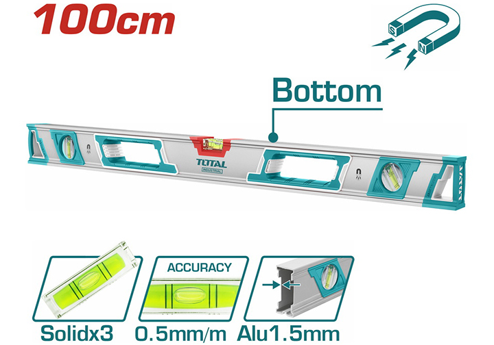 1000mm Thước thủy từ tính Total TMT210086M