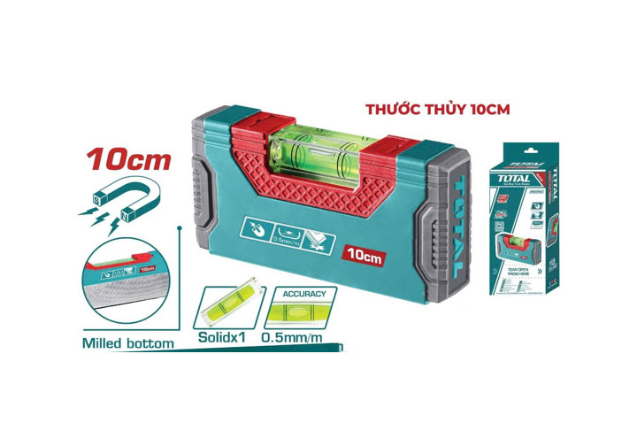 100mm Thước thủy mini có từ Total TMT205101
