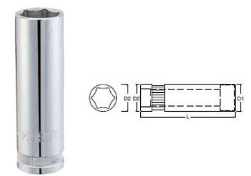 10mm Đầu tuýp dài 6 góc 1/2" Sata 13-401 (13401)