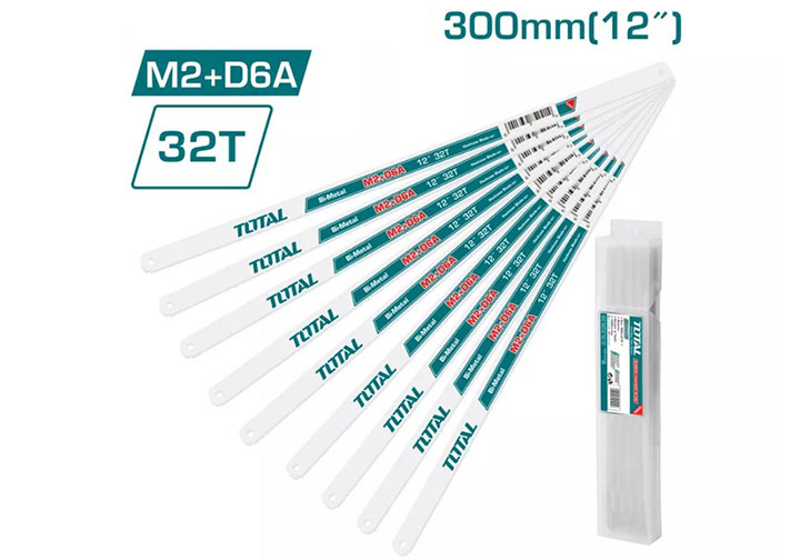 12" Lưỡi cưa sắt 32 răng (1 lưỡi - dùng cho THT541026 - THT541036 - THT54166 - THT54106) Total THT572328