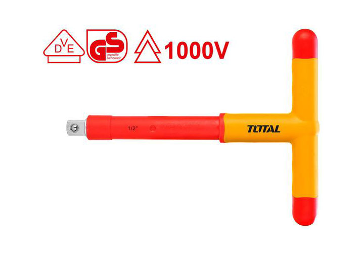 1/2" Tay vặn chữ T gắn đầu tuýp cách điện Total THITH121