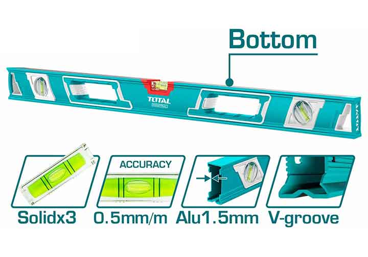 1200mm Thước thủy có từ Total TMT212056