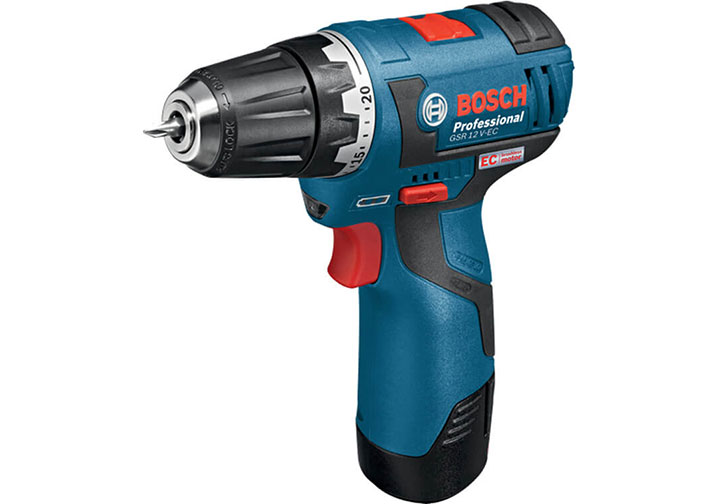 12V Máy khoan vặn vít dùng pin 10mm Bosch GSR 12 V-EC