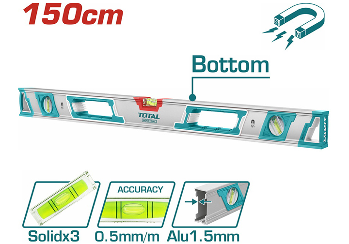 1500mm Thước thủy từ tính Total TMT215086M