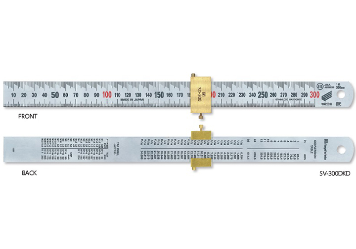 150mm Thước lá inox thẳng đo sâu vạch Niigata SV-150DKD