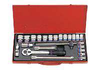 1/2" bộ tuýp 24 chi tiết hệ mét Kingtony 4028MR