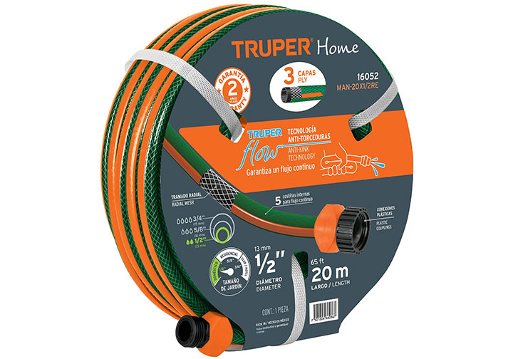 20m Bộ ống xịt rửa đa năng Truper 16052 (MAN-20X1/2RE)