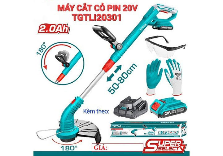 20V Máy cắt cỏ dùng pin Total TGTLI20301