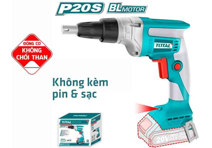 20V Máy siết vít tường thạch cao dùng pin (chỉ thân máy) Total TDSLI2042006