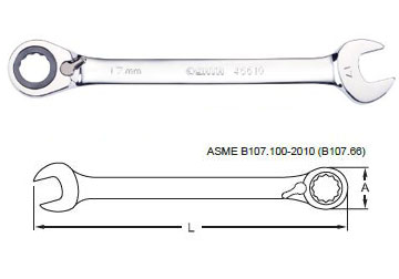 21mm Cờ lê vòng miệng 2 chiều Sata 46-613 (46613)