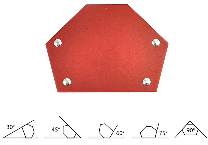 22Kg (50LBS) Ke nam châm hàn 6 góc QJ-6014