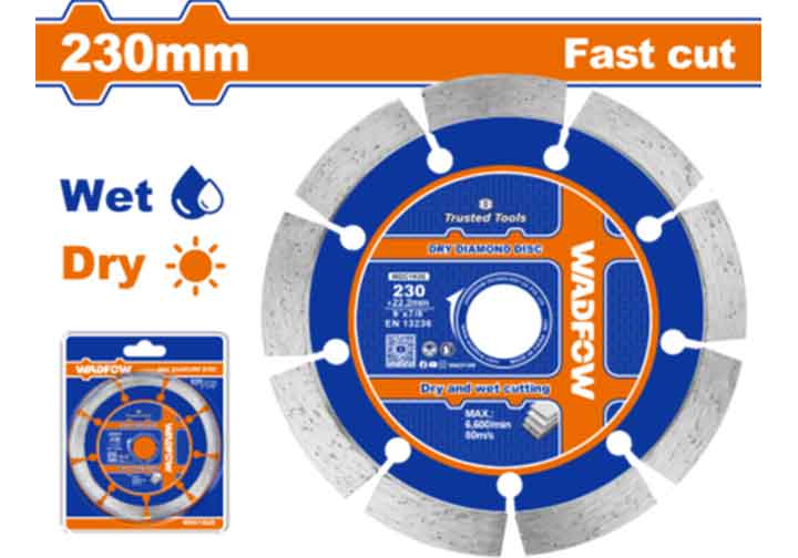 230x22.2mm Lưỡi cắt gạch (cả cắt khô và ướt) Wadfow WDC1K05