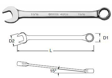 27mm Cờ lê vòng miệng Sata 40-221 (40221)