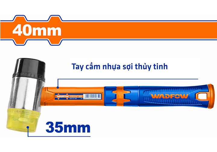 35mm Búa 2 đầu cao su và nhựa Wadfow WHM7305