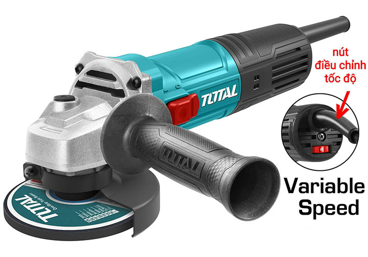 4" (100mm) Máy mài góc điều tốc 850W Total TG108100365