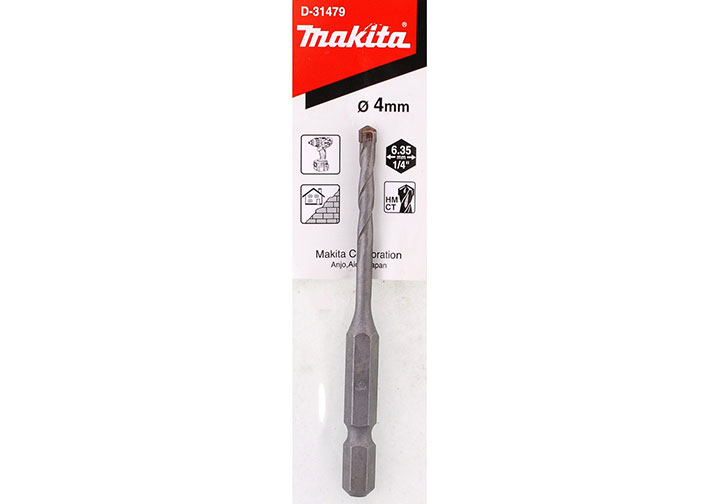 4x80mm Mũi khoan bê tông chuôi lục giác Makita D-31479