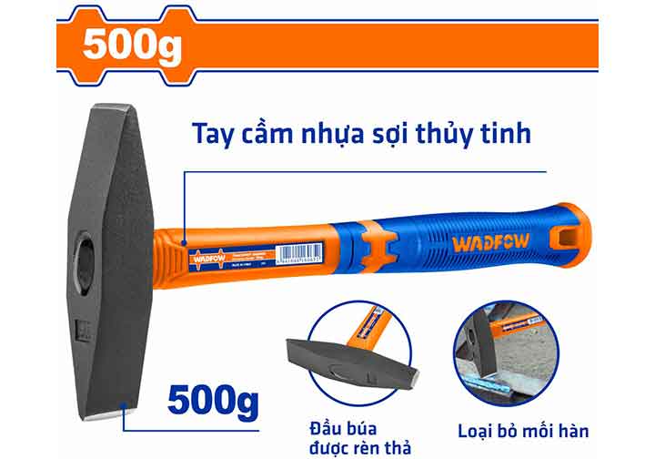 500g Búa gõ mối hàn Wadfow WHM1335