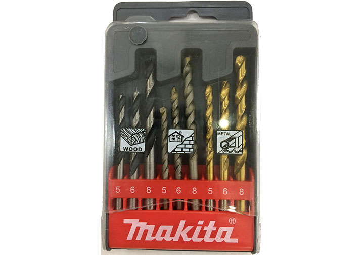 5,6,8mm Bộ mũi khoan đa năng 9 chi tiết Makita D-08660