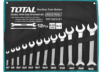 6-32mm Bộ cờ lê hai đầu miệng 12 chi tiết Total THT1023121