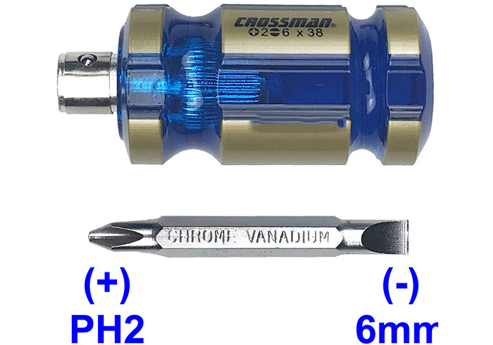 6.35x38mm Tuốc nơ vít 2 đầu Crossman 45-100