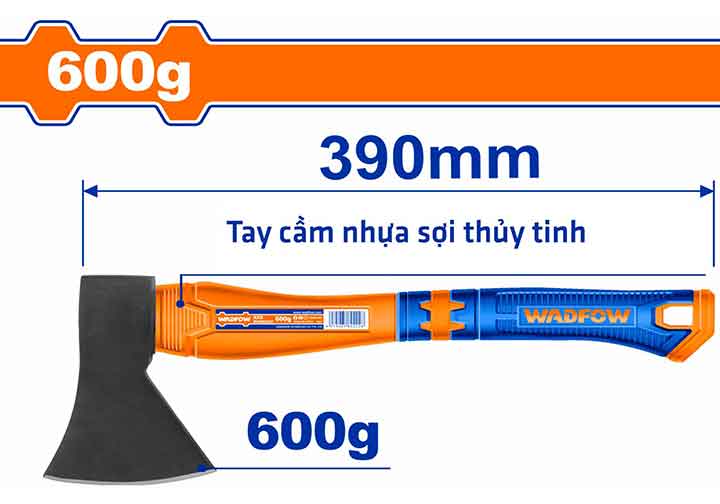 600g Rìu cán nhựa Wadfow WHM6306