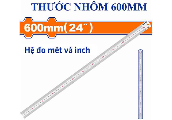 600mm Thước lá hệ mét và inch Wadfow WRU1360