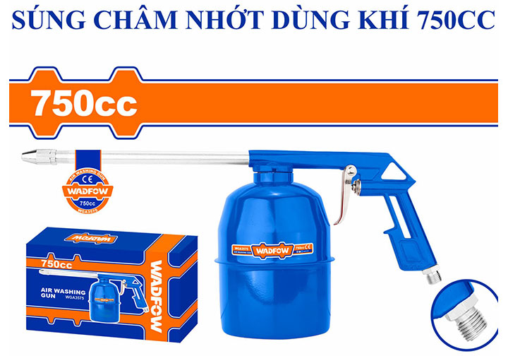 750cc Bình châm nhớt dùng khí nén Wadfow WGA3575