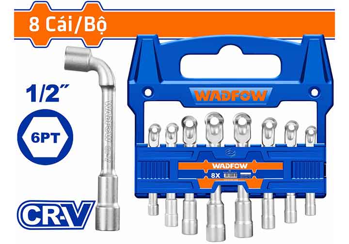 8-19mm Bộ ống điếu 8 chi tiết Wadfow WTH4208