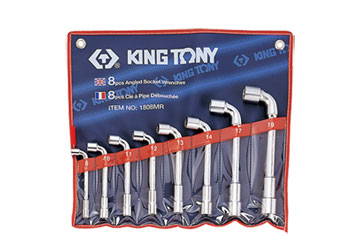 8-19mm bộ ống tuýp 8 cái hệ mét Kingtony 1808MR