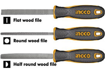 8" Bộ giũa gỗ 3 chi tiết INGCO HKTFW0308