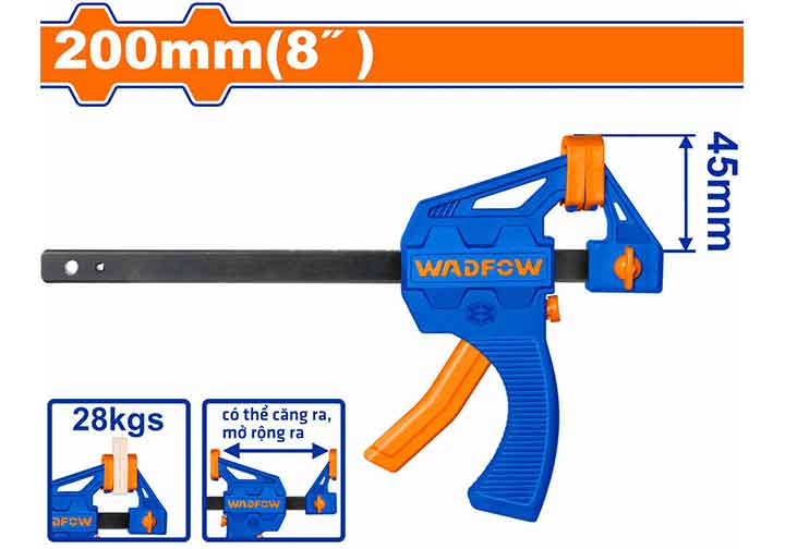 8" Cảo kẹp nhanh chữ F Wadfow WCP4388