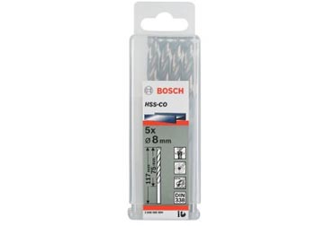 8mm Bộ mũi khoan sắt 5 mũi HSS-G Bocsh 2608595072