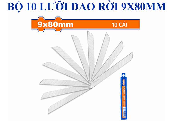 9x80mm Bộ 10 lưỡi dao (dùng cho WSK2909, WSK1509) Wadfow WMK1K09