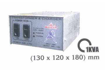 Biến thế 1 pha có sạc Ắc quy công suất 1KVA, 6V-12V