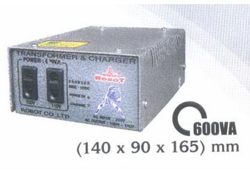 Biến thế 1 pha có sạc Ắc quy công suất 600VA, 6V-12V