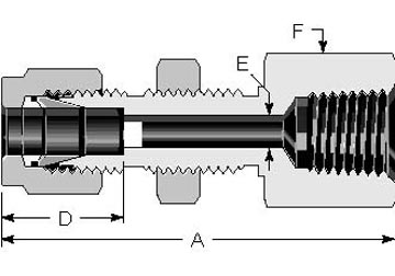 Bulkhead Female NPT Connector 1/8"