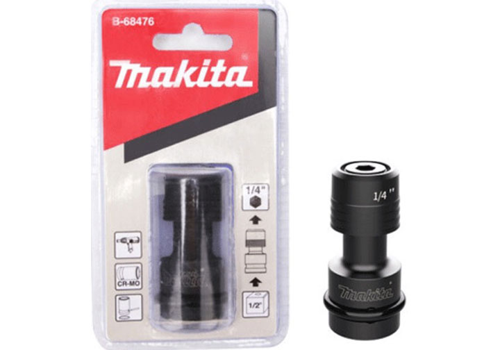 Đầu chuyển máy vặn bu lông 1/2" sang máy vặn vít 1/4" Makita B-68476