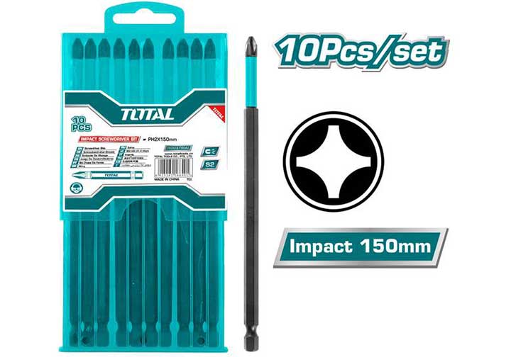 PH2x150mm Bộ mũi bắt vít có từ Total TACIM16PH263