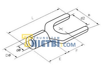 0.5 ~ 6.0  mm2 Kiềm bấm đầu cosse trần LY-0510TD